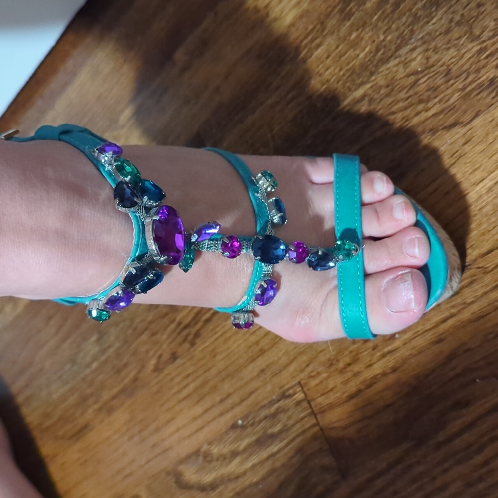Gemstone Wedge Heels